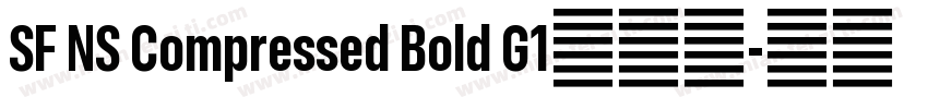 SF NS Compressed Bold G1字体包字体转换